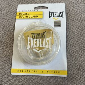 Everlast DOUBLE MOUTH GUARD Clear BOXING FIGHT CONTACT SPORT Lightweight Comfort